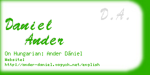 daniel ander business card